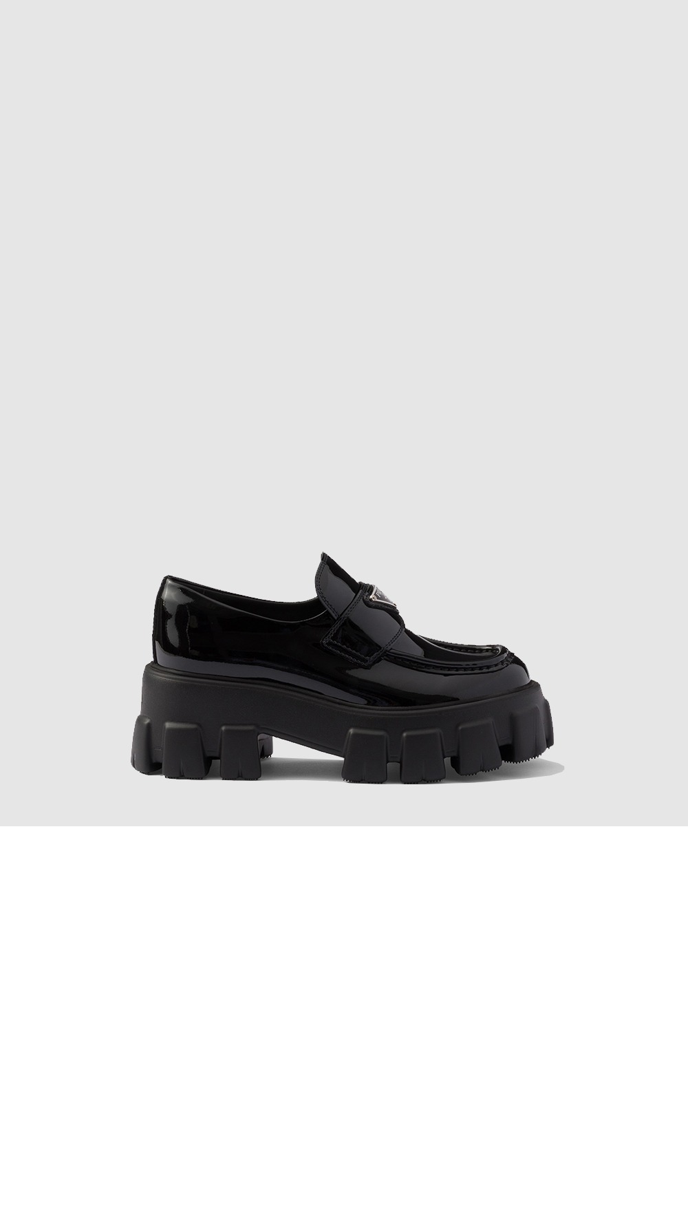 미러급레플리카사이트 | 명품레플리카 전문 쇼핑몰  | 퍼스트원 - 모노리스 에나멜 가죽 레이스업 슈즈 1E255N &gt; 프라다