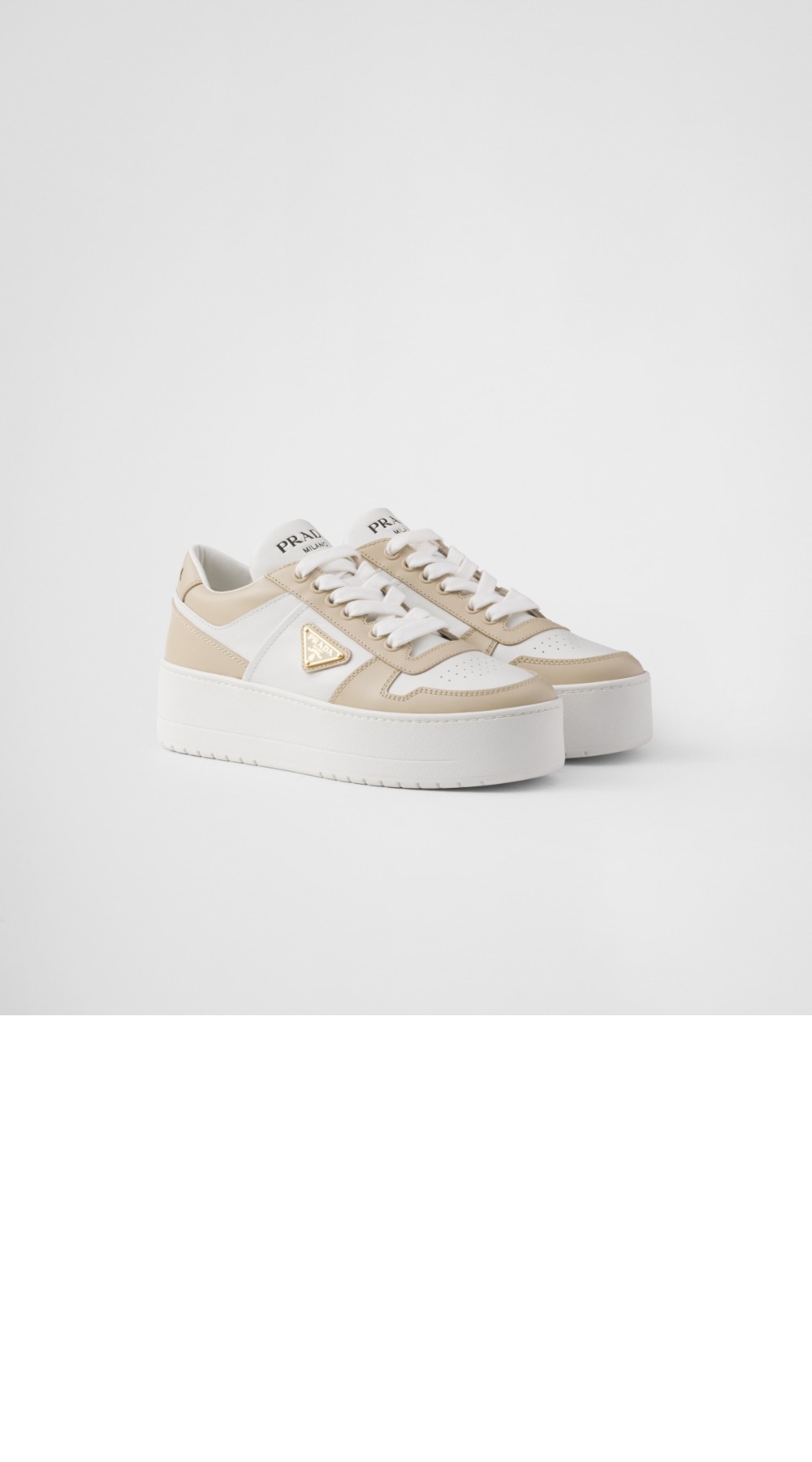 미러급레플리카사이트 | 명품레플리카 전문 쇼핑몰  | 퍼스트원 - 다운타운 볼드 가죽 스니커즈 1E792M &gt; 프라다