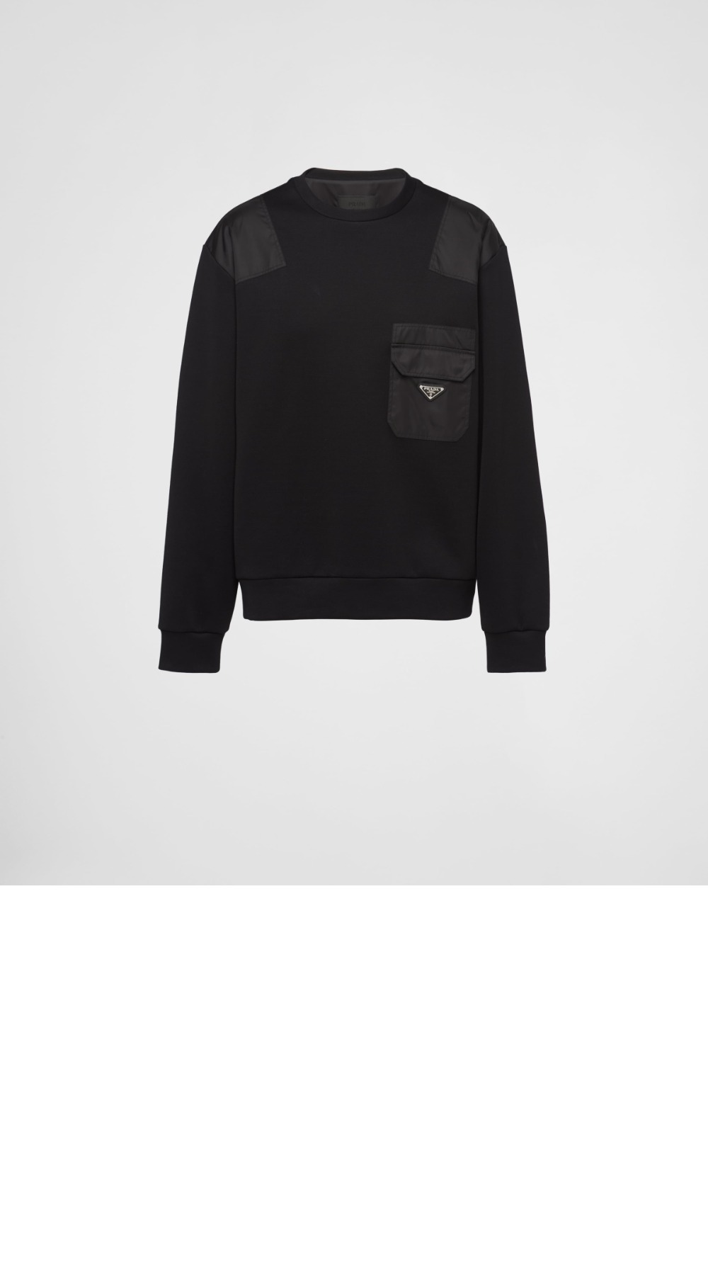 미러급레플리카사이트 | 명품레플리카 전문 쇼핑몰  | 퍼스트원 - 리나일론 디테일 코튼 스웨트셔츠 &gt; 프라다