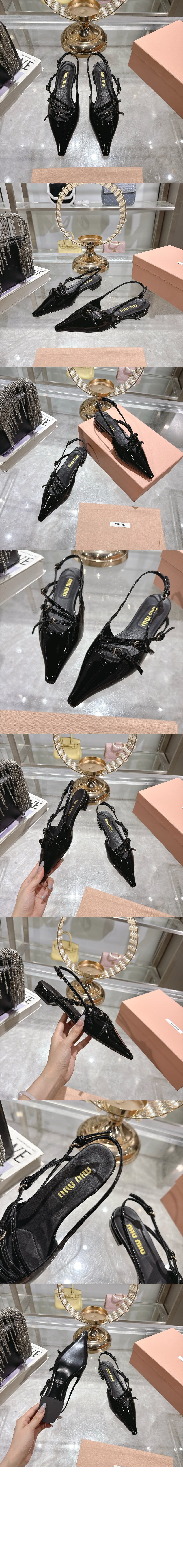 미러급레플리카사이트 | 명품레플리카 전문 쇼핑몰  | 퍼스트원 - 가죽 슬링백 발레리나 5F476E &gt; 미우미우