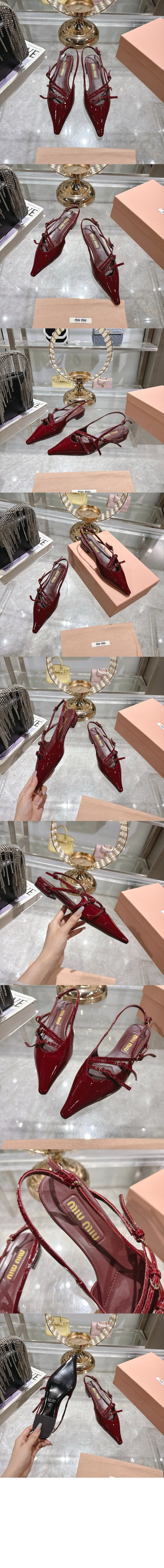 미러급레플리카사이트 | 명품레플리카 전문 쇼핑몰  | 퍼스트원 - 가죽 슬링백 발레리나 5F476E &gt; 미우미우
