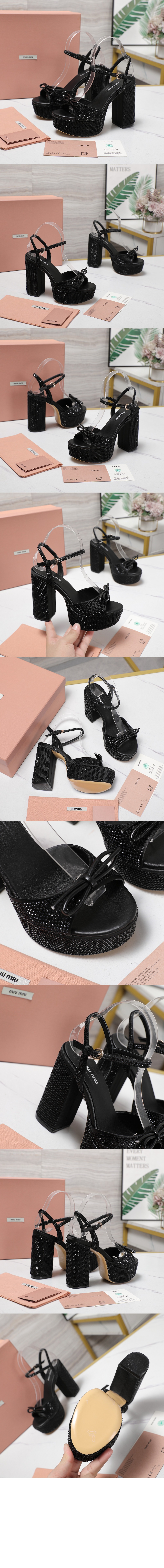 미러급레플리카사이트 | 명품레플리카 전문 쇼핑몰  | 퍼스트원 - 크리스털 장식 플랫폼 샌들 5XP908 &gt; 미우미우