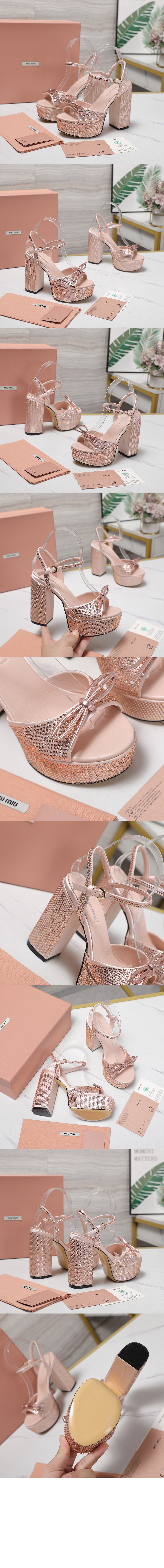 미러급레플리카사이트 | 명품레플리카 전문 쇼핑몰  | 퍼스트원 - 크리스털 장식 플랫폼 샌들 5XP908 &gt; 미우미우