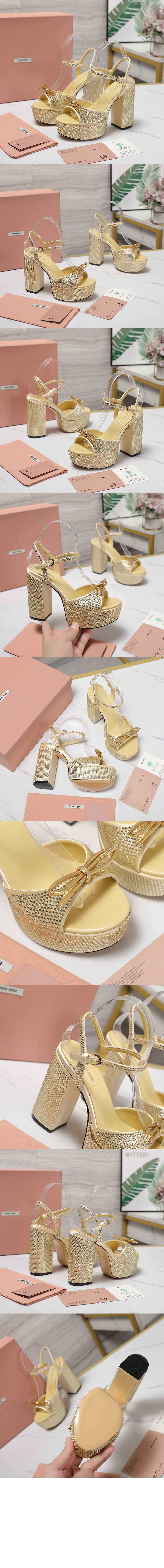 미러급레플리카사이트 | 명품레플리카 전문 쇼핑몰  | 퍼스트원 - 크리스털 장식 플랫폼 샌들 5XP908 &gt; 미우미우