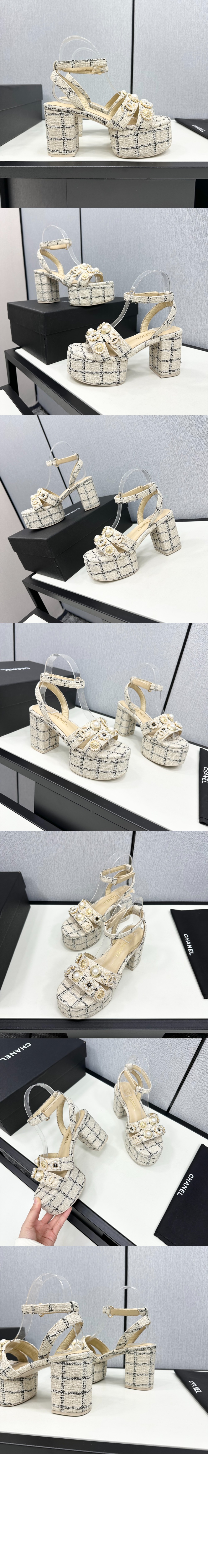 미러급레플리카사이트 | 명품레플리카 전문 쇼핑몰  | 퍼스트원 - 트위드 샌들 G46423 &gt; 샤넬