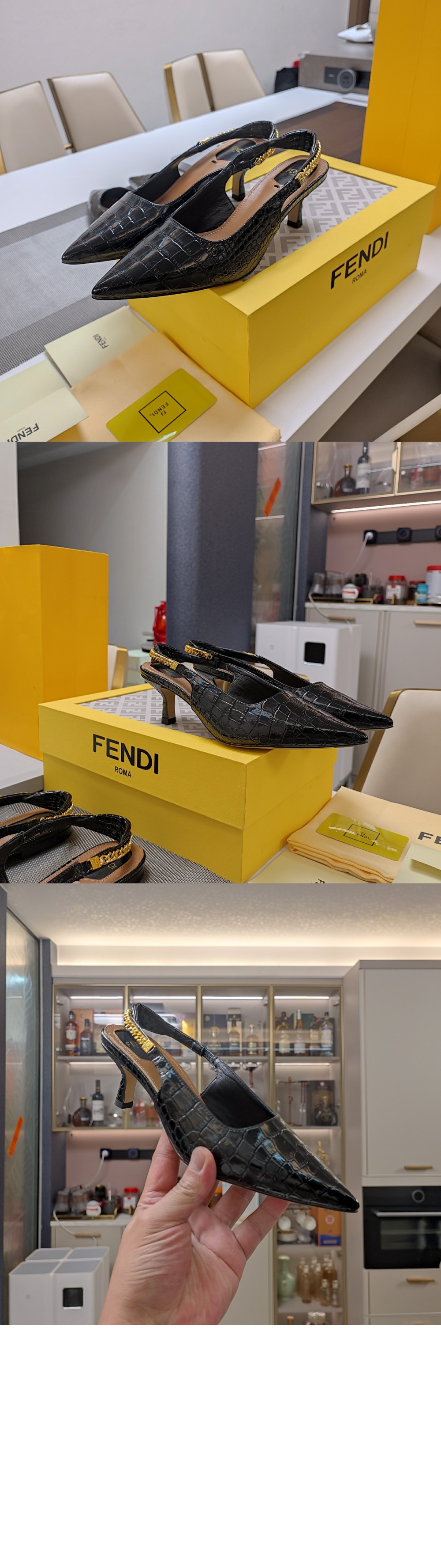 미러급레플리카사이트 | 명품레플리카 전문 쇼핑몰  | 퍼스트원 - 가죽 미디움 힐 슬링백 8J8577 &gt; 펜디