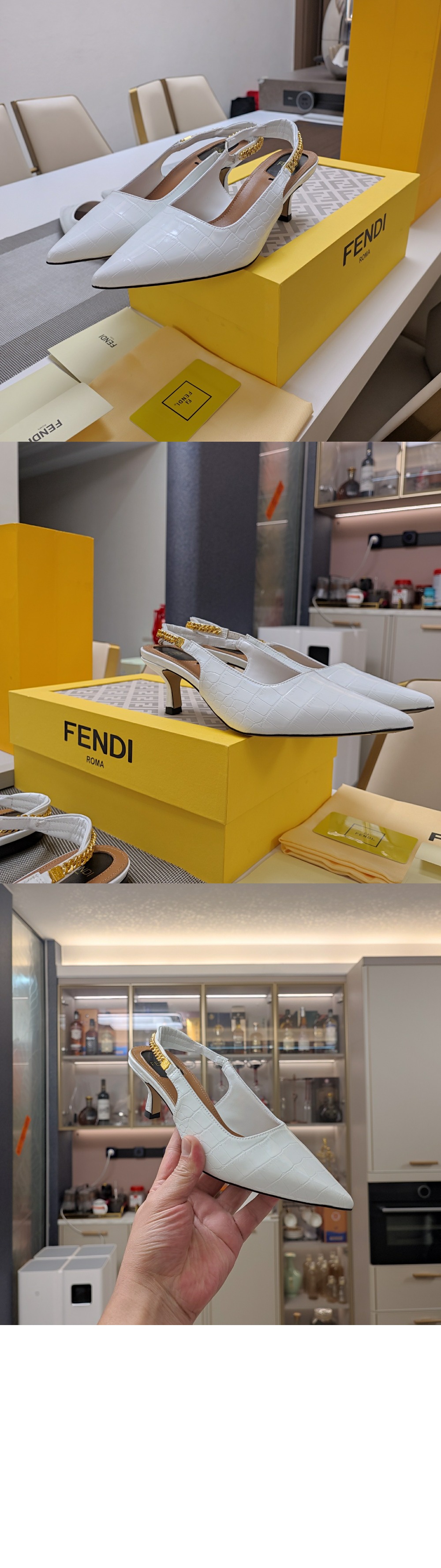 미러급레플리카사이트 | 명품레플리카 전문 쇼핑몰  | 퍼스트원 - 가죽 미디움 힐 슬링백 8J8577 &gt; 펜디