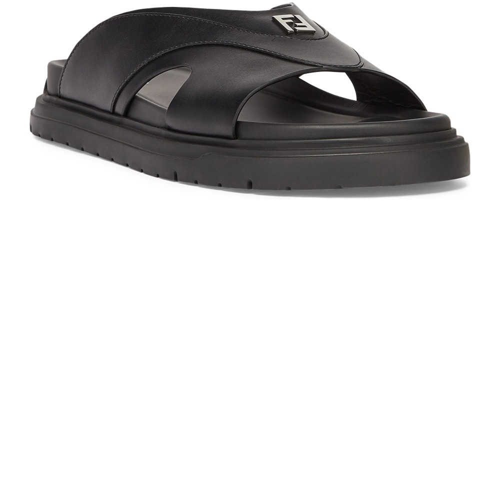 미러급레플리카사이트 | 명품레플리카 전문 쇼핑몰  | 퍼스트원 - 스퀘어드 FF 레더 슬리퍼 7X1673 &gt; 펜디