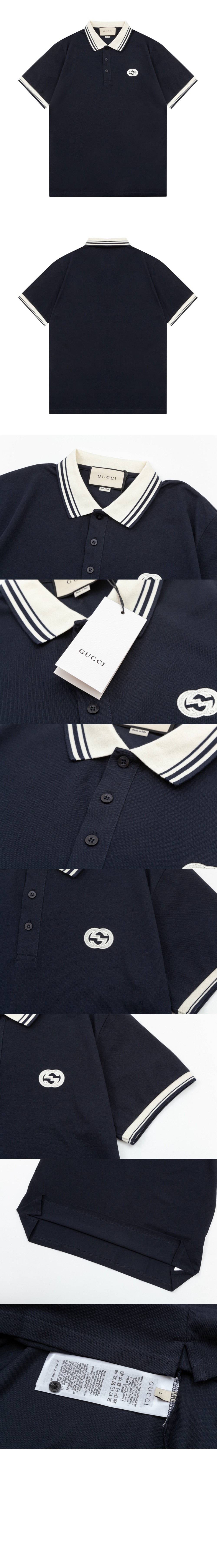 미러급레플리카사이트 | 명품레플리카 전문 쇼핑몰  | 퍼스트원 - 인터로킹 G 코튼 폴로 셔츠 &gt; 구찌