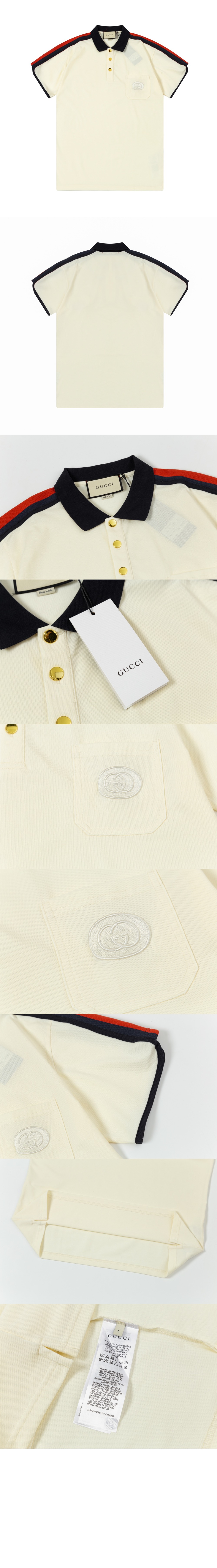 미러급레플리카사이트 | 명품레플리카 전문 쇼핑몰  | 퍼스트원 - 인터로킹 G 코튼 폴로 셔츠 &gt; 구찌