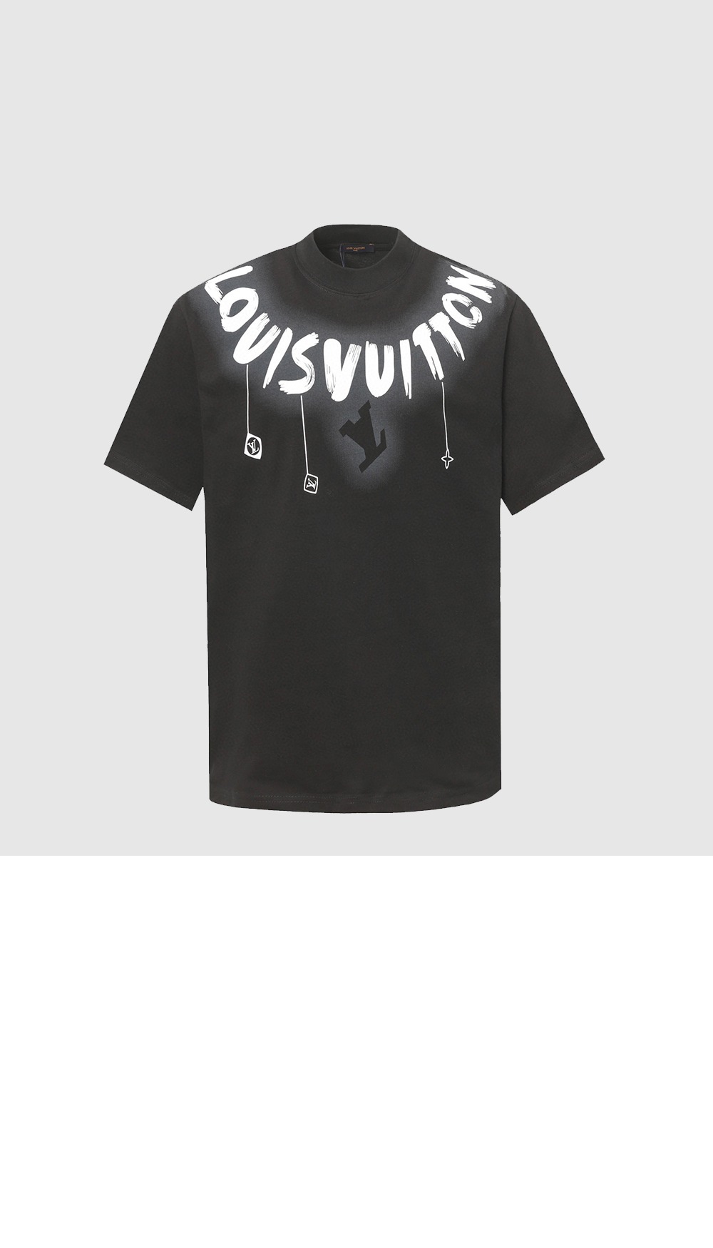 미러급레플리카사이트 | 명품레플리카 전문 쇼핑몰  | 퍼스트원 - 라운드 넥 그래피티 로고 숏 슬리브 코튼 티셔츠 > 루이비통