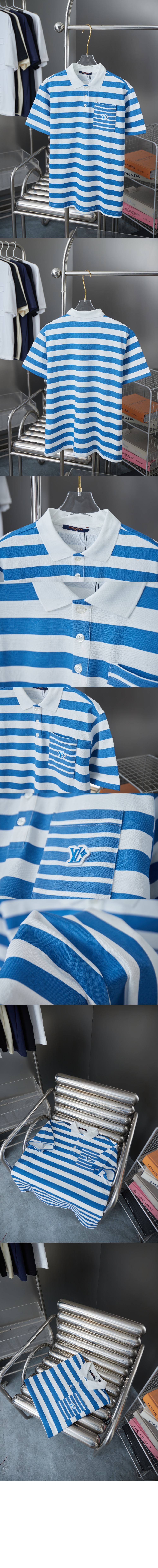 미러급레플리카사이트 | 명품레플리카 전문 쇼핑몰  | 퍼스트원 - 모노그램 스트라이프드 폴로 셔츠 &gt; 루이비통