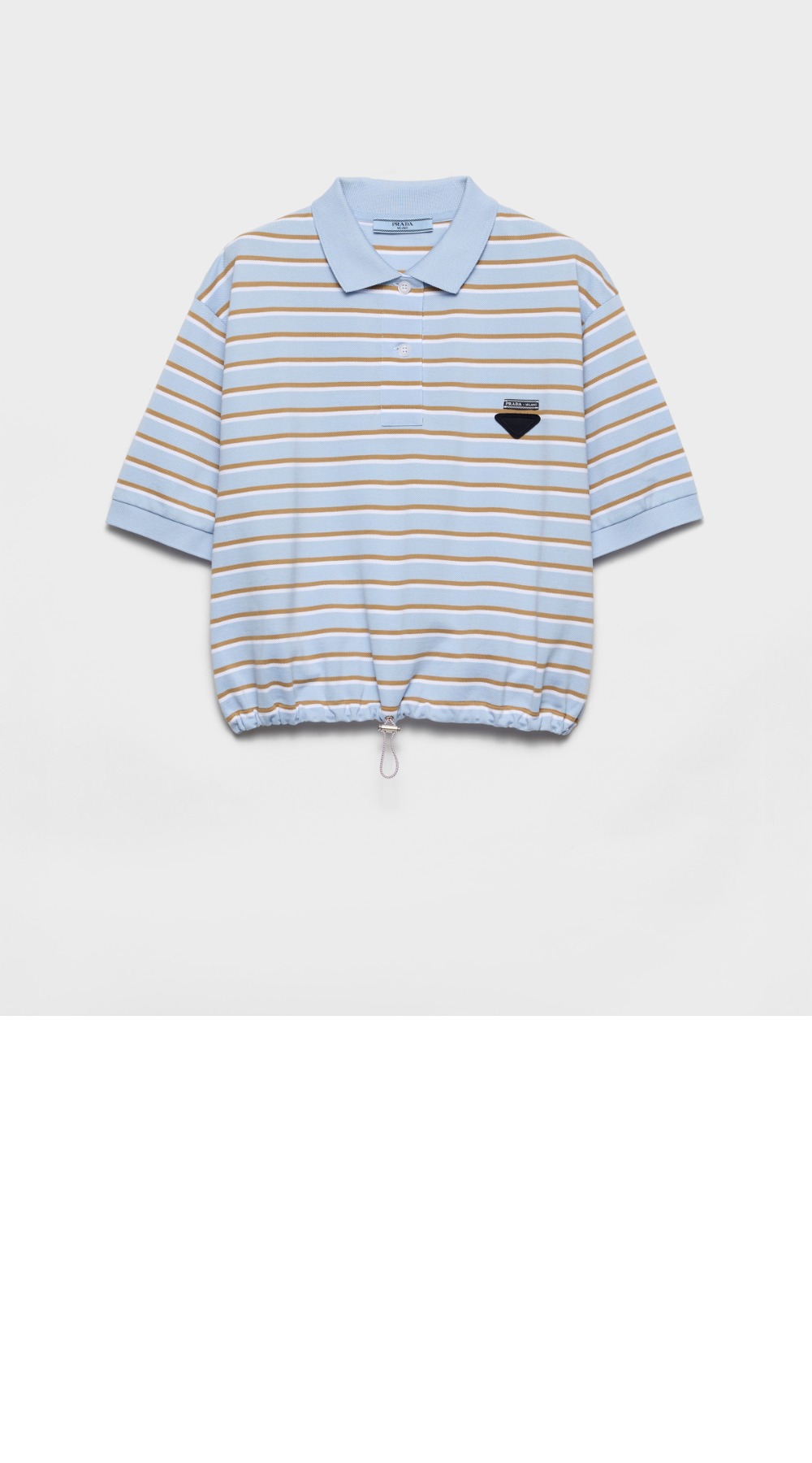 미러급레플리카사이트 | 명품레플리카 전문 쇼핑몰  | 퍼스트원 - 크롭 스트라이프 피케 폴로 셔츠 &gt; 프라다