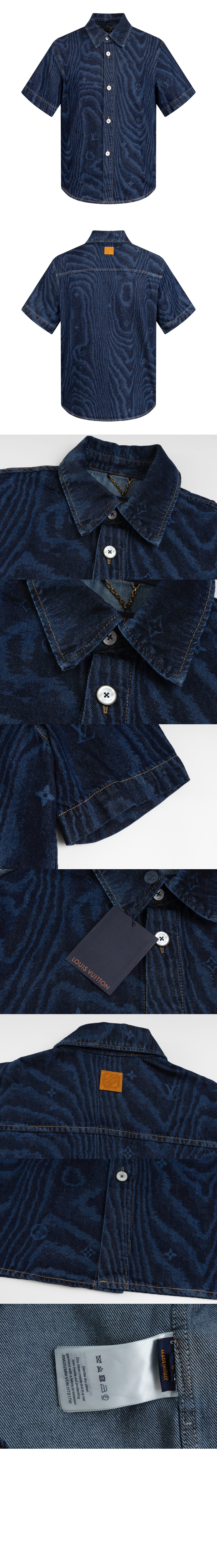 미러급레플리카사이트 | 명품레플리카 전문 쇼핑몰  | 퍼스트원 - 쇼트 슬리브드 데님 셔츠 > 루이비통