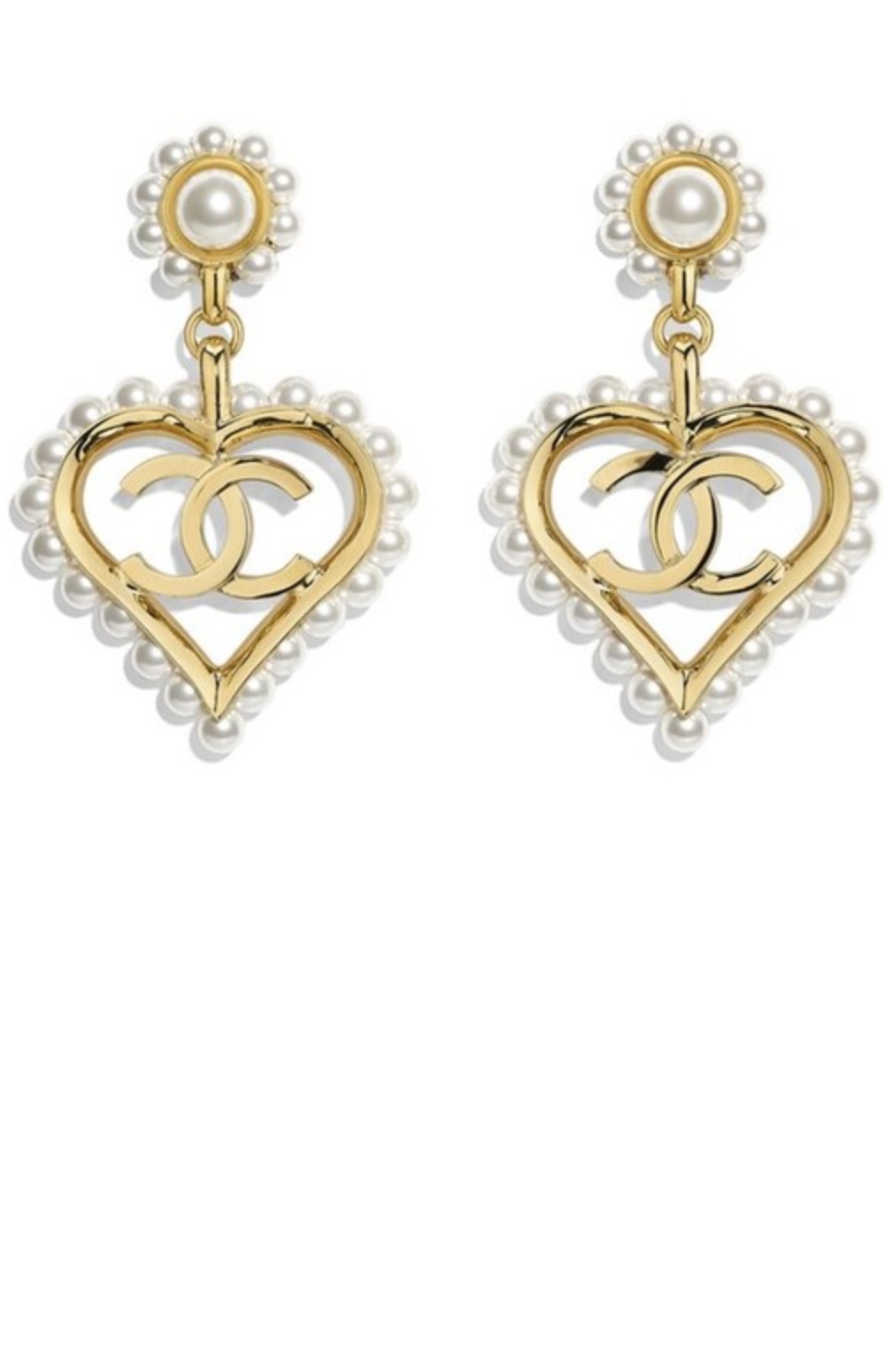 미러급레플리카사이트 | 명품레플리카 전문 쇼핑몰  | 퍼스트원 - 진주 펄 하트 CC 이어링 AB2597 &gt; 샤넬