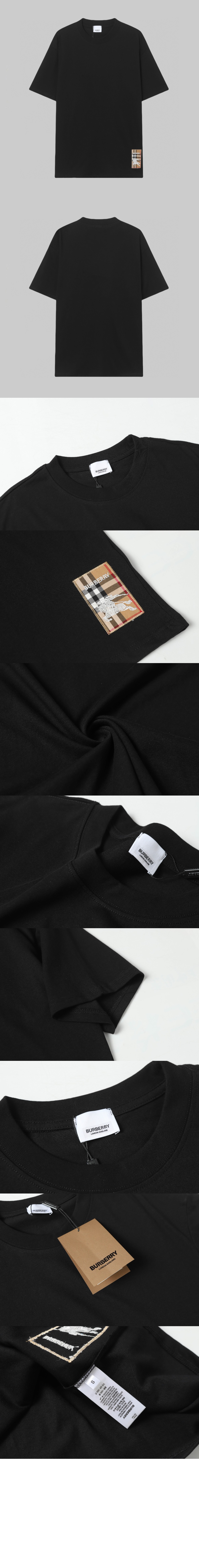 미러급레플리카사이트 | 명품레플리카 전문 쇼핑몰  | 퍼스트원 - 체크 라벨 코튼 티셔츠 > 버버리
