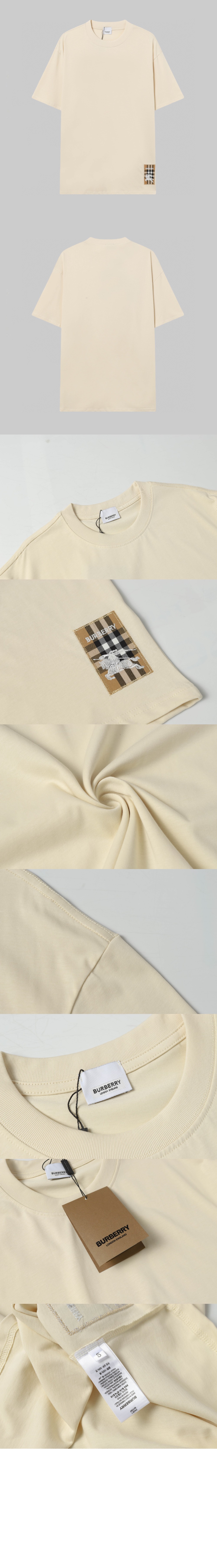 미러급레플리카사이트 | 명품레플리카 전문 쇼핑몰  | 퍼스트원 - 체크 라벨 코튼 티셔츠 > 버버리
