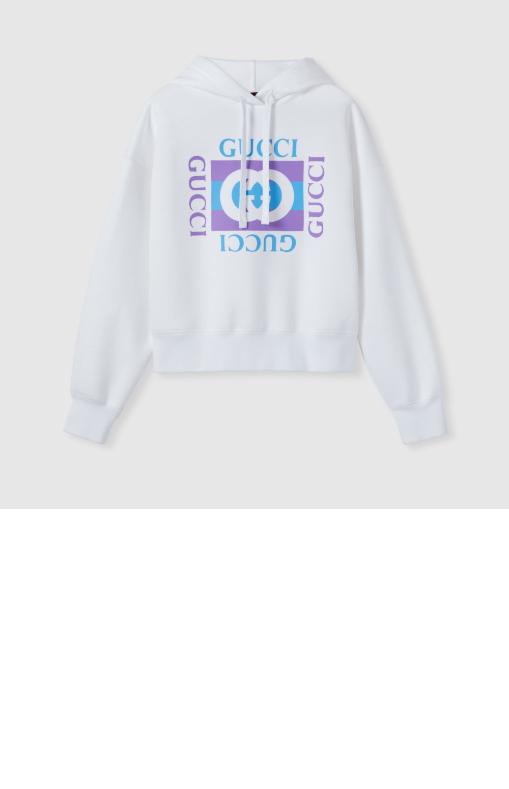 미러급레플리카사이트 | 명품레플리카 전문 쇼핑몰  | 퍼스트원 - 프린트 디테일의 코튼 후드 스웨트셔츠 &gt; 구찌