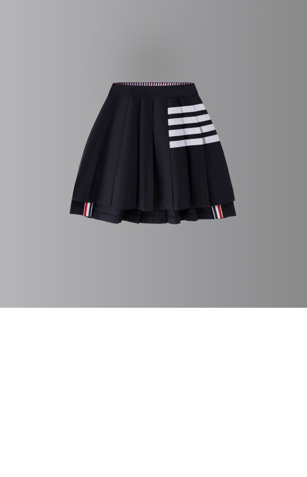 미러급레플리카사이트 | 명품레플리카 전문 쇼핑몰  | 퍼스트원 - 사선 플리츠 미니 스커트 &gt; 톰브라운