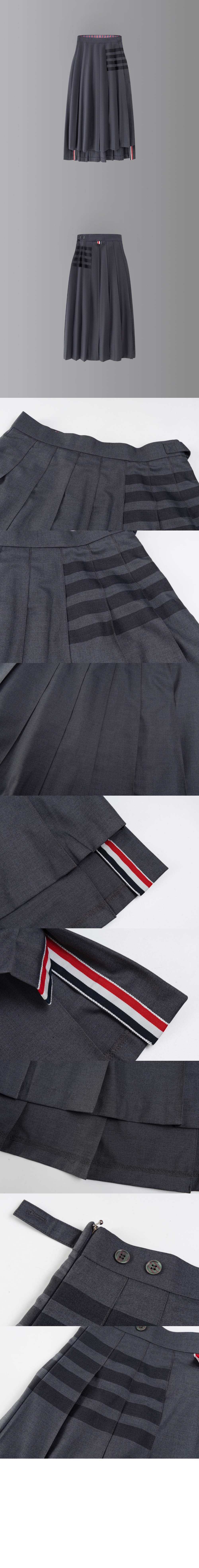 미러급레플리카사이트 | 명품레플리카 전문 쇼핑몰  | 퍼스트원 - 플레인 위브 4바 플리츠 미디 스커트 &gt; 톰브라운