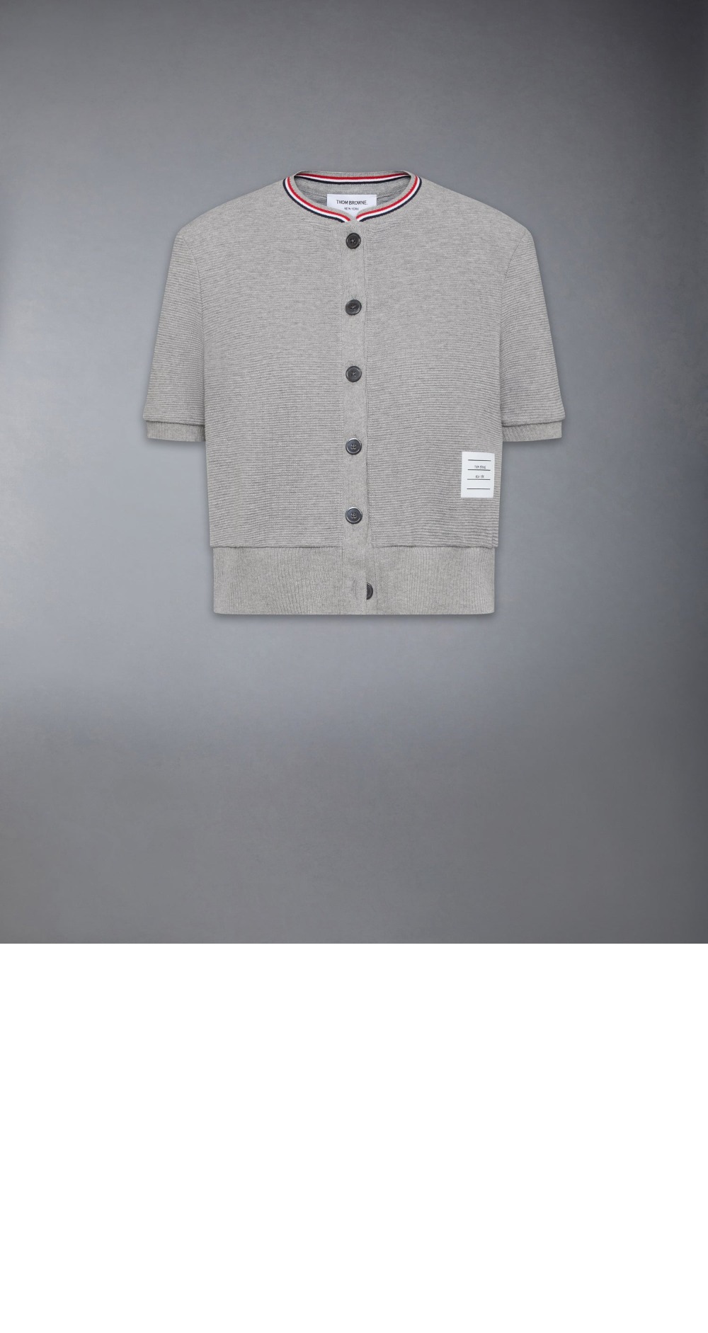 미러급레플리카사이트 | 명품레플리카 전문 쇼핑몰  | 퍼스트원 - 코튼 와플 숏 슬리브 카디건 &gt; 톰브라운