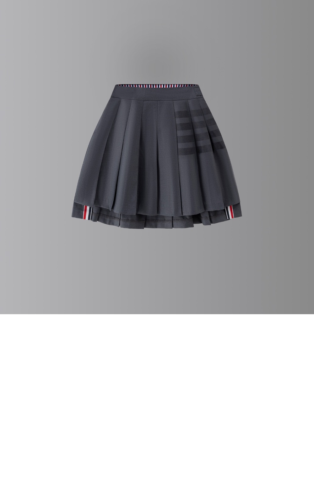 미러급레플리카사이트 | 명품레플리카 전문 쇼핑몰  | 퍼스트원 - 사선 플리츠 미니 스커트 &gt; 톰브라운