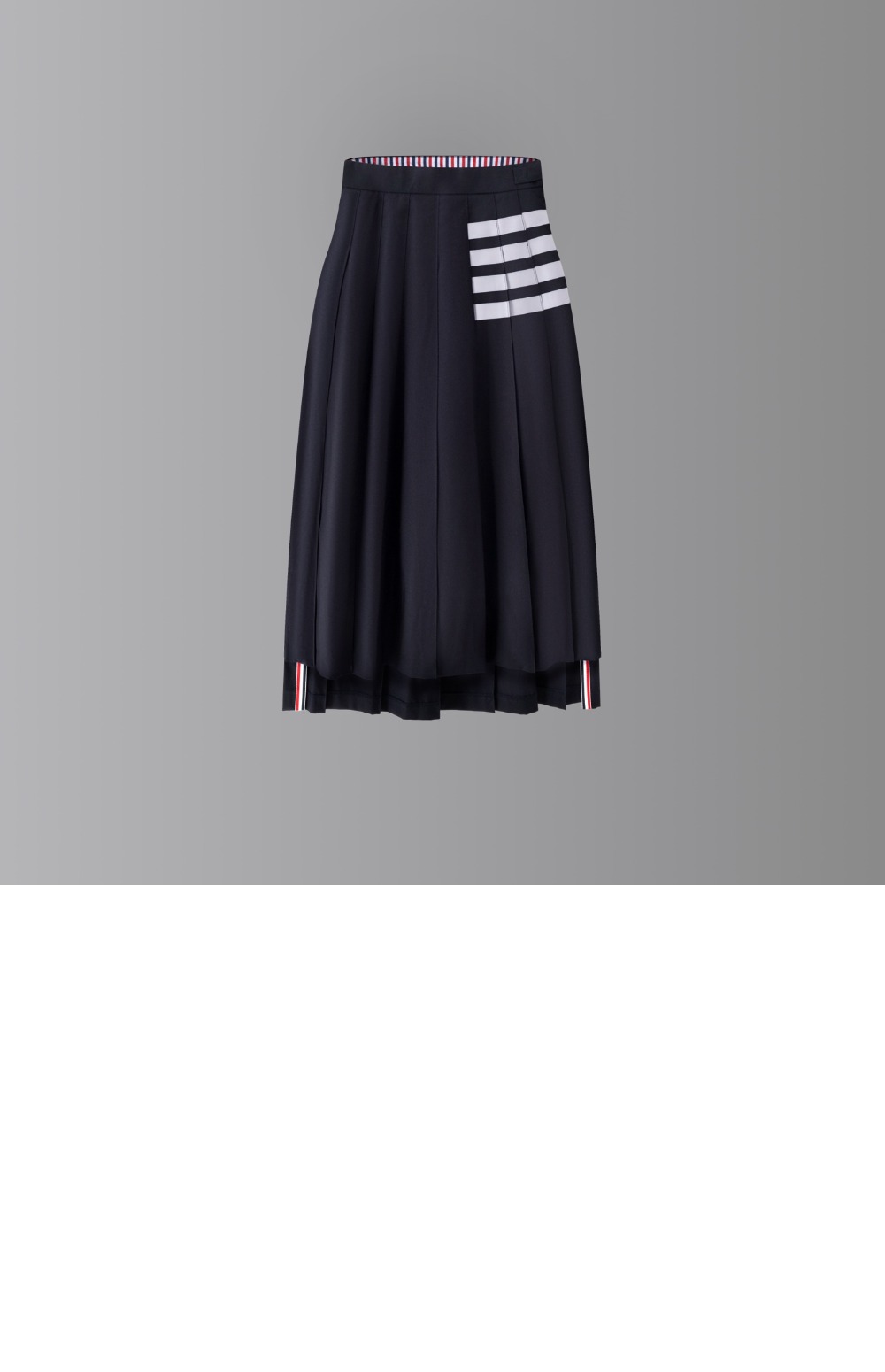 미러급레플리카사이트 | 명품레플리카 전문 쇼핑몰  | 퍼스트원 - 플레인 위브 4바 플리츠 미디 스커트 &gt; 톰브라운