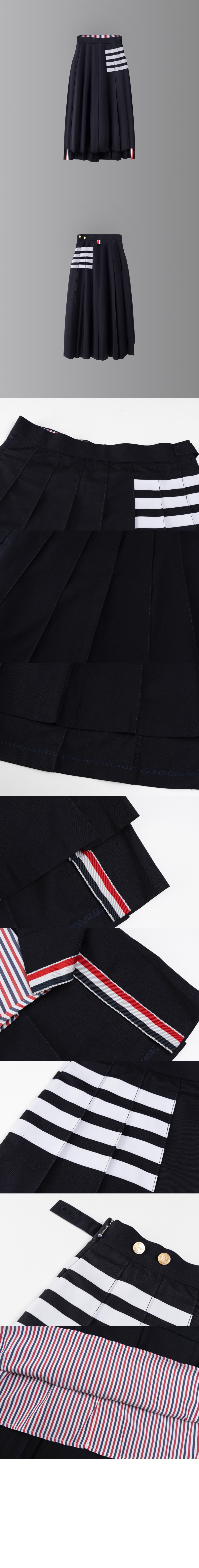 미러급레플리카사이트 | 명품레플리카 전문 쇼핑몰  | 퍼스트원 - 플레인 위브 4바 플리츠 미디 스커트 &gt; 톰브라운