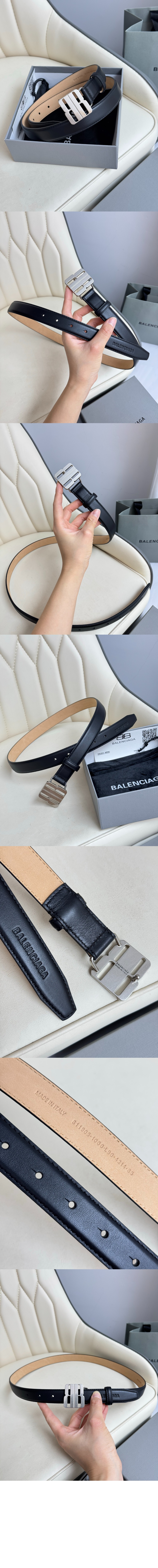 미러급레플리카사이트 | 명품레플리카 전문 쇼핑몰  | 퍼스트원 - 나노 블랙 유광 얇은 소가죽 벨트 829005 > 발렌시아가