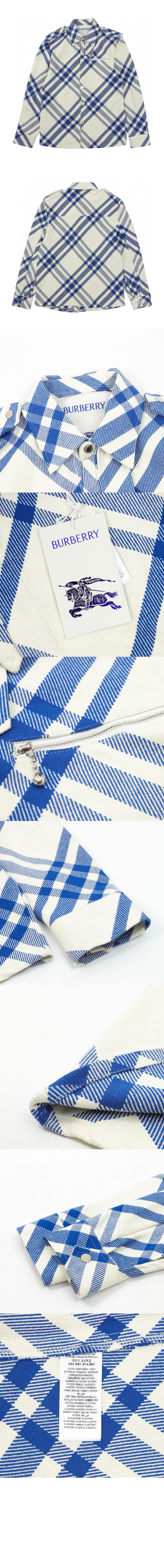 미러급레플리카사이트 | 명품레플리카 전문 쇼핑몰  | 퍼스트원 - 대각선 스트라이프 지퍼 포켓 셔츠 &gt; 버버리