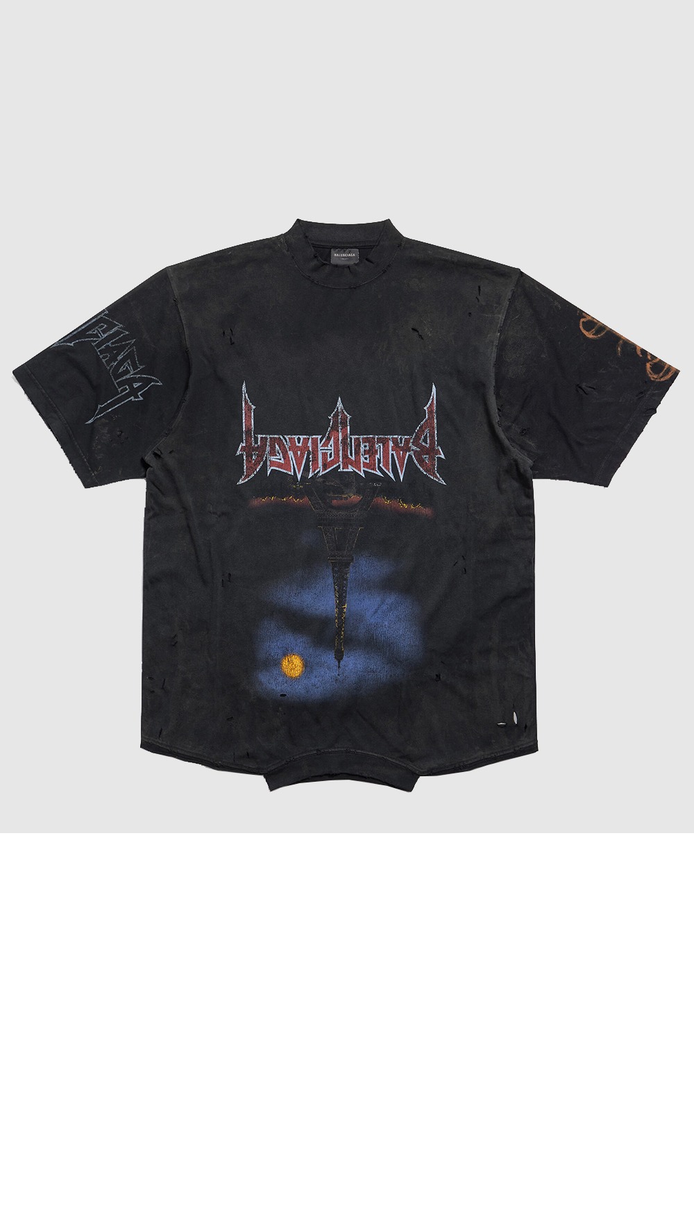 미러급레플리카사이트 | 명품레플리카 전문 쇼핑몰  | 퍼스트원 - 파리 문 업사이드 다운 오버사이즈 티셔츠 &gt; 발렌시아가