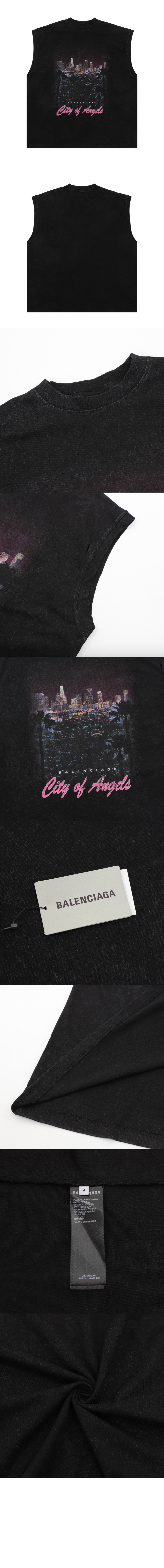미러급레플리카사이트 | 명품레플리카 전문 쇼핑몰  | 퍼스트원 - 시티 오브 엔젤스 슬리브리스 티셔츠 &gt; 발렌시아가