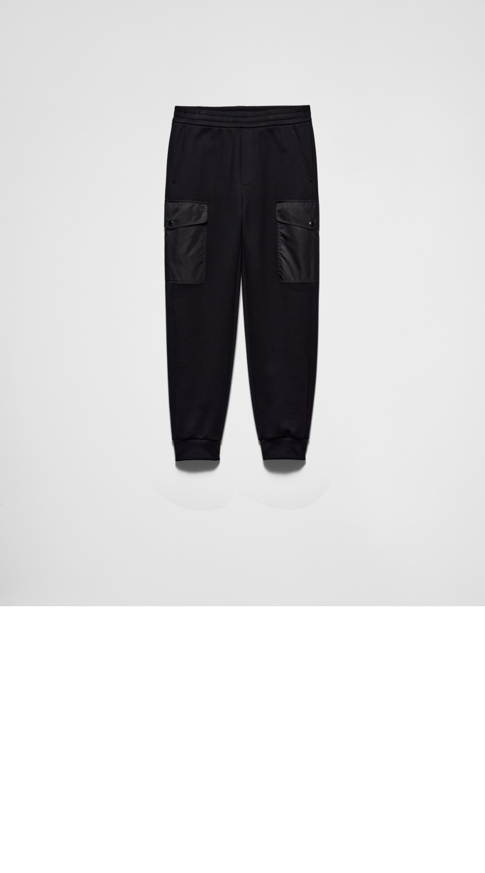 미러급레플리카사이트 | 명품레플리카 전문 쇼핑몰  | 퍼스트원 - 리나일론 디테일의 코튼 플리스 조거 팬츠 &gt; 프라다