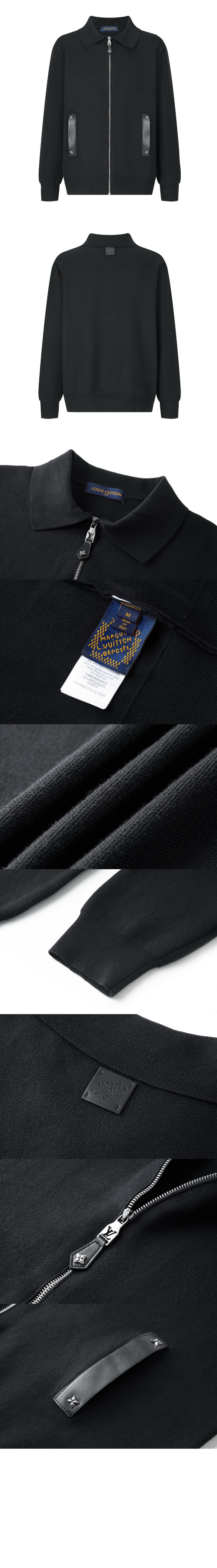 미러급레플리카사이트 | 명품레플리카 전문 쇼핑몰  | 퍼스트원 - 니트 블루종 위드 레더 디테일 &gt; 루이비통