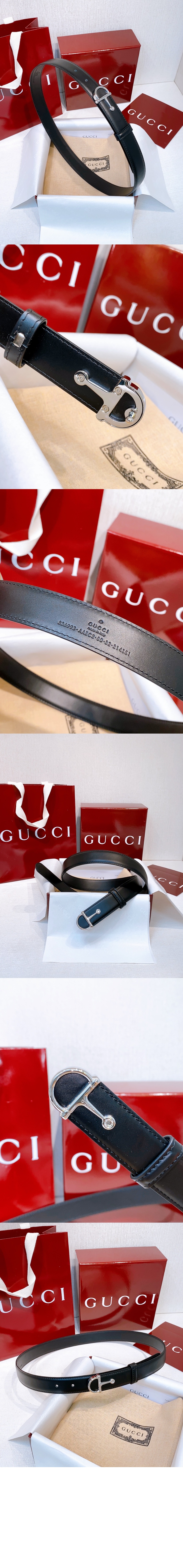 미러급레플리카사이트 | 명품레플리카 전문 쇼핑몰  | 퍼스트원 - 하프 호스빗 버클이 달린 얇은 벨트 ‎836993 &gt; 구찌