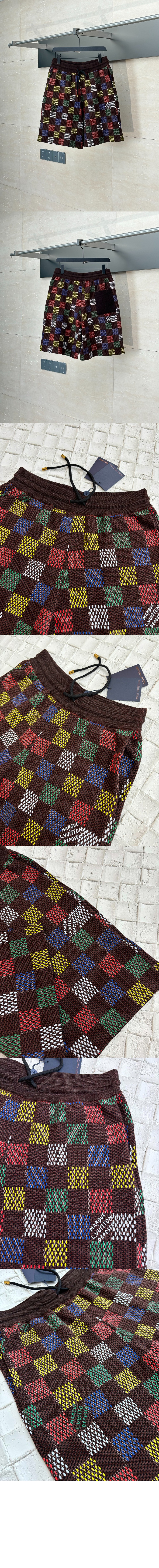 미러급레플리카사이트 | 명품레플리카 전문 쇼핑몰  | 퍼스트원 - 자카드 다미에 코튼 저지 쇼츠 &gt; 루이비통