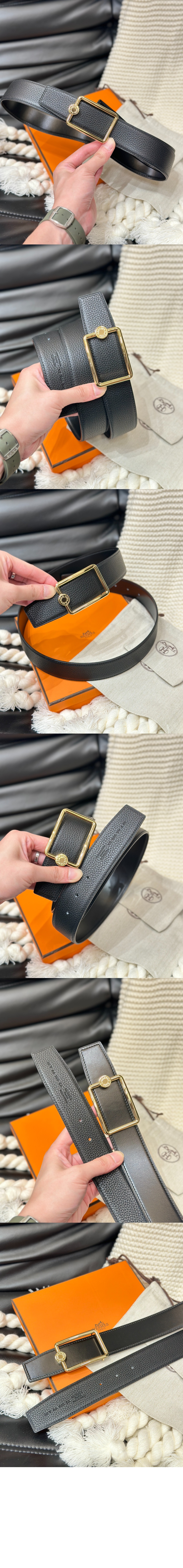 미러급레플리카사이트 | 명품레플리카 전문 쇼핑몰  | 퍼스트원 - 버클 양면 가죽 벨트 &gt; 에르메스