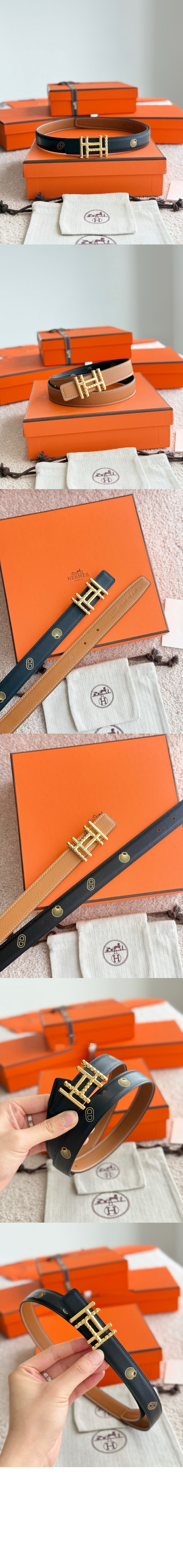 미러급레플리카사이트 | 명품레플리카 전문 쇼핑몰  | 퍼스트원 - H au Carre Twist 벨트 버클 Hermes sur Mer 리버서블 가죽 스트랩 &gt; 에르메스