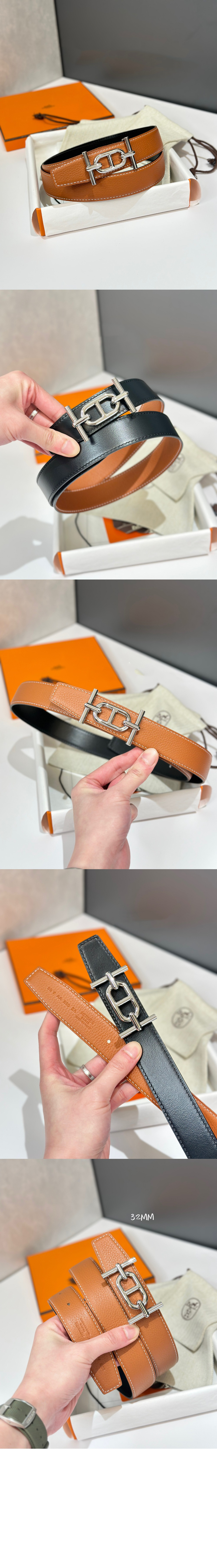 미러급레플리카사이트 | 명품레플리카 전문 쇼핑몰  | 퍼스트원 - Ancre 벨트 버클 리버서블 가죽 스트랩 &gt; 에르메스