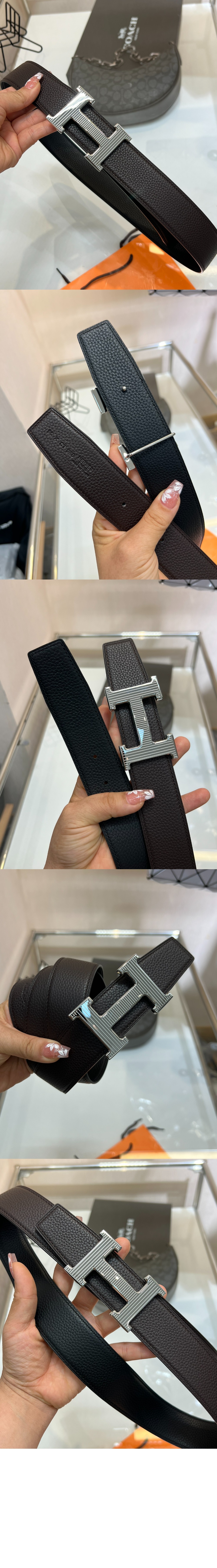 미러급레플리카사이트 | 명품레플리카 전문 쇼핑몰  | 퍼스트원 - H Strie 벨트 버클 리버서블 가죽 스트랩 &gt; 에르메스