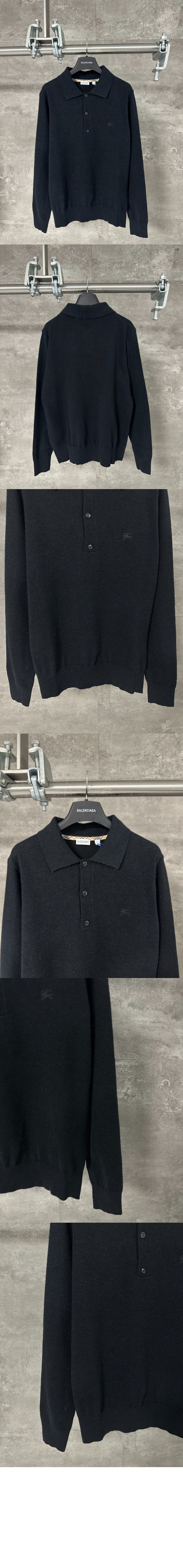 미러급레플리카사이트 | 명품레플리카 전문 쇼핑몰  | 퍼스트원 - 롱 슬리브 캐시미어 블렌드 폴로셔츠 &gt; 버버리