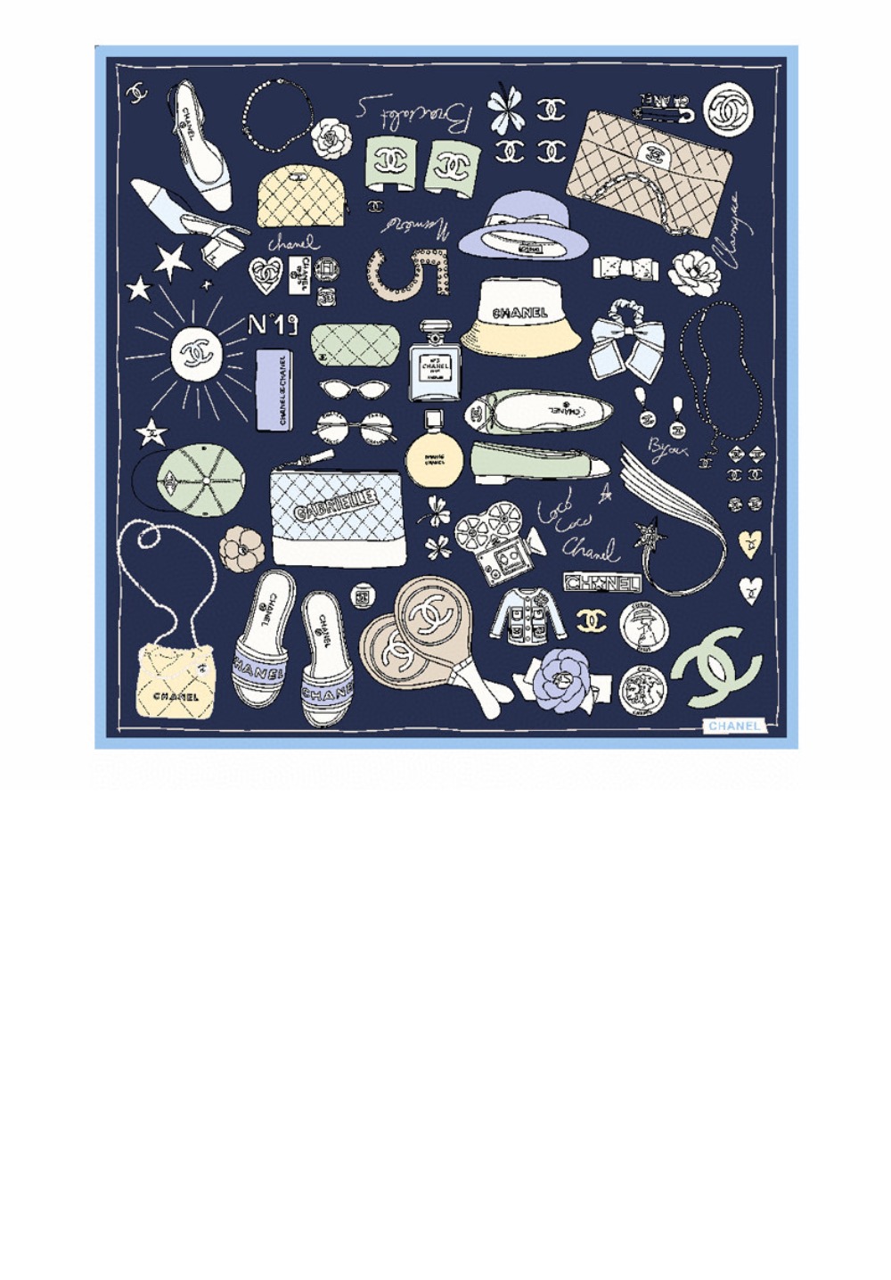 미러급레플리카사이트 | 명품레플리카 전문 쇼핑몰  | 퍼스트원 - 스퀘어 스카프 AA9820 &gt; 샤넬