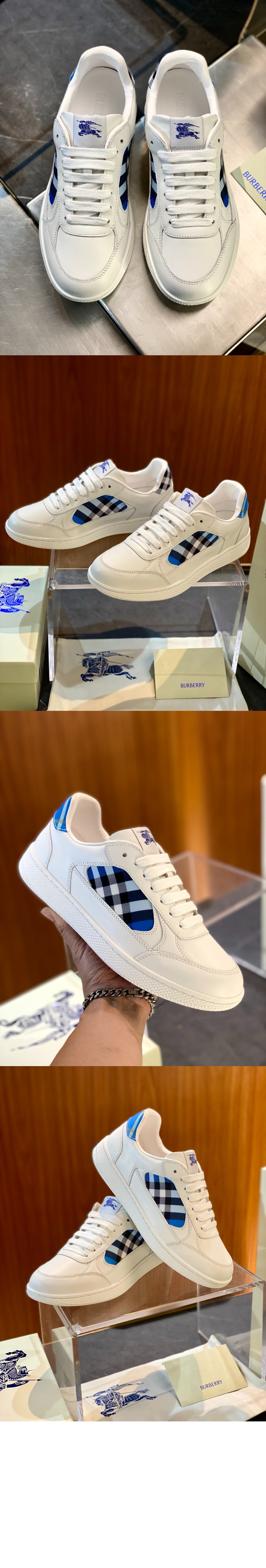 미러급레플리카사이트 | 명품레플리카 전문 쇼핑몰  | 퍼스트원 - 레더 체크 테라스 스니커즈 811033 &gt; 버버리
