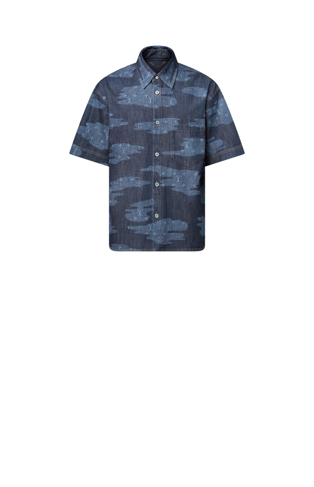 미러급레플리카사이트 | 명품레플리카 전문 쇼핑몰  | 퍼스트원 - 모노그램 쇼트 슬리브드 샴브레이 셔츠 &gt; 루이비통