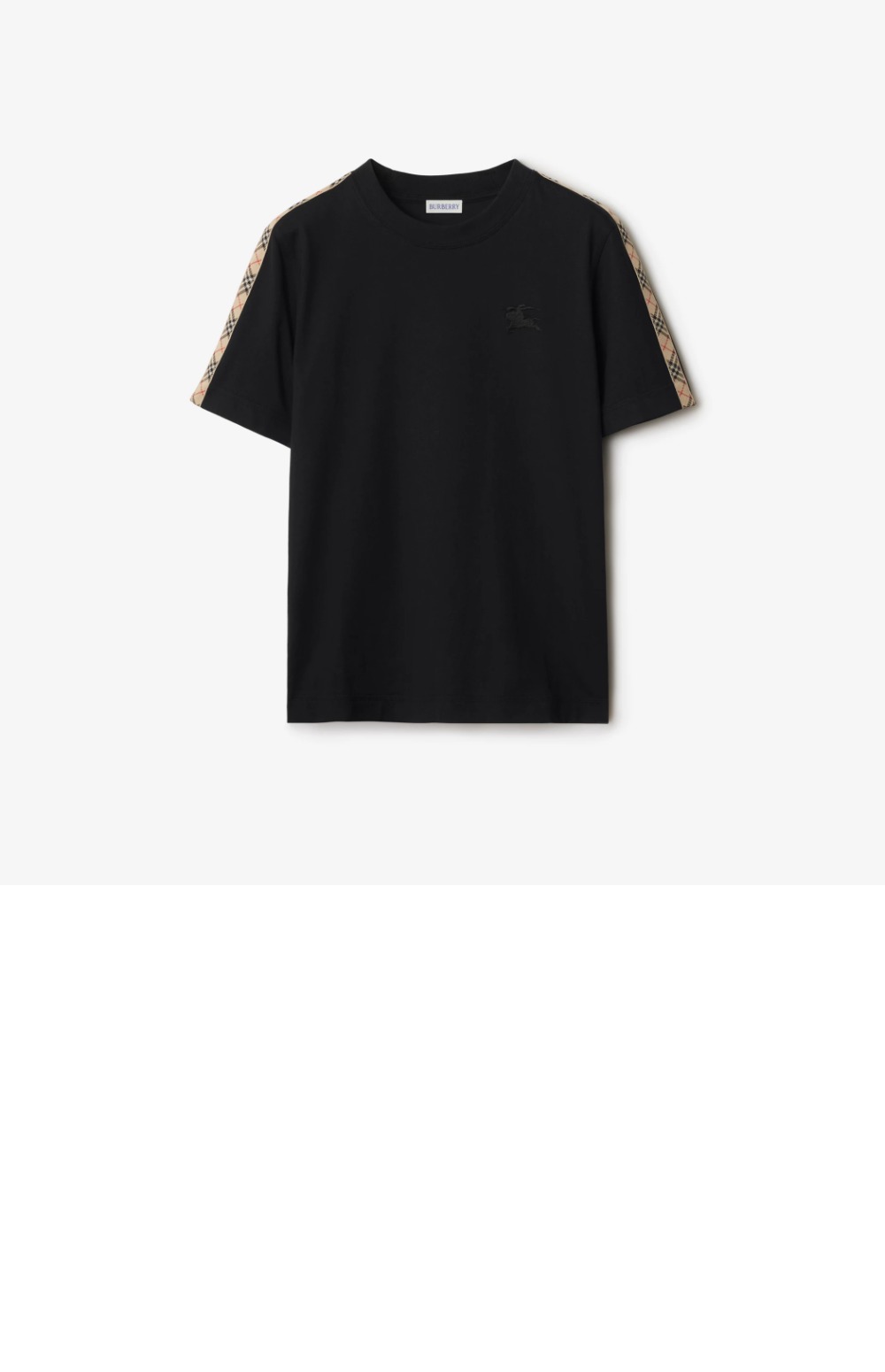 미러급레플리카사이트 | 명품레플리카 전문 쇼핑몰  | 퍼스트원 - 체크 트리밍 코튼 티셔츠 &gt; 버버리