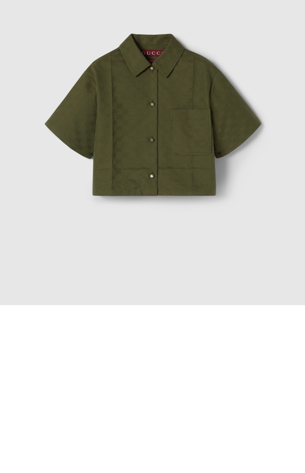 미러급레플리카사이트 | 명품레플리카 전문 쇼핑몰  | 퍼스트원 - GG 코튼 개버딘 셔츠 &gt; 구찌