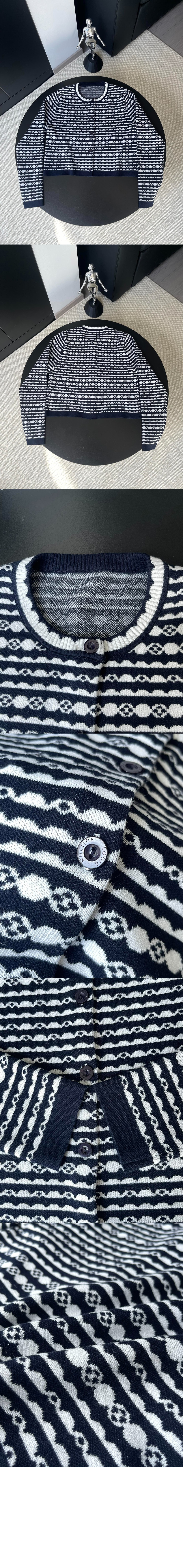 미러급레플리카사이트 | 명품레플리카 전문 쇼핑몰  | 퍼스트원 - 스캘럽 스트라이프 가디건 &gt; 루이비통