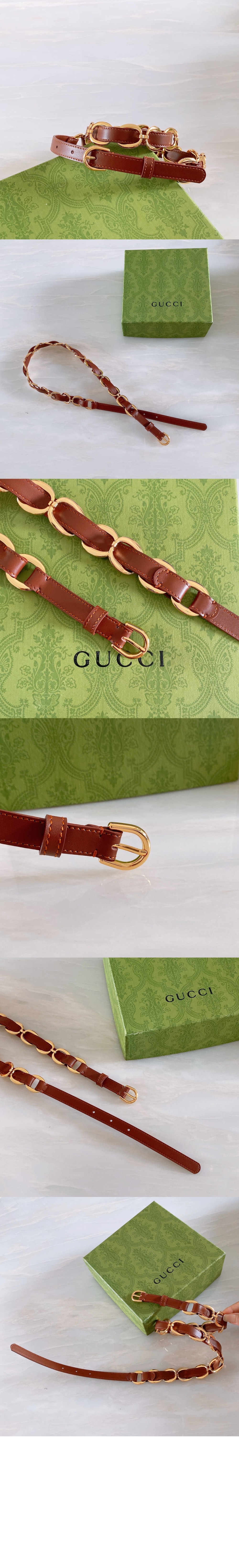 미러급레플리카사이트 | 명품레플리카 전문 쇼핑몰  | 퍼스트원 - 체인 디테일 가죽 벨트 620688 &gt; 구찌