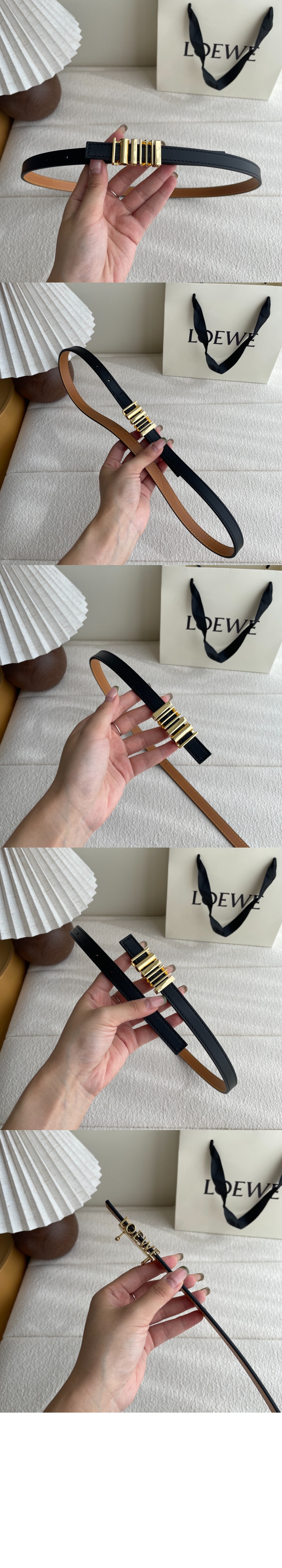 미러급레플리카사이트 | 명품레플리카 전문 쇼핑몰  | 퍼스트원 - 클래식 송아지 가죽의 둥근 소프트 벨트 &gt; 로에베