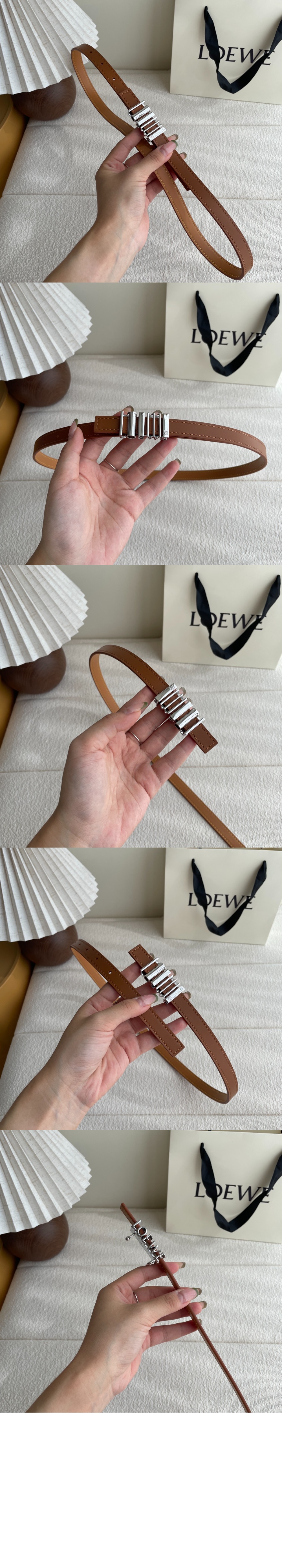 미러급레플리카사이트 | 명품레플리카 전문 쇼핑몰  | 퍼스트원 - 클래식 송아지 가죽의 둥근 소프트 벨트 &gt; 로에베